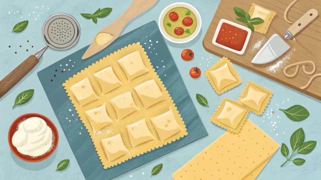 Pro tips for making perfect cheese ravioli.