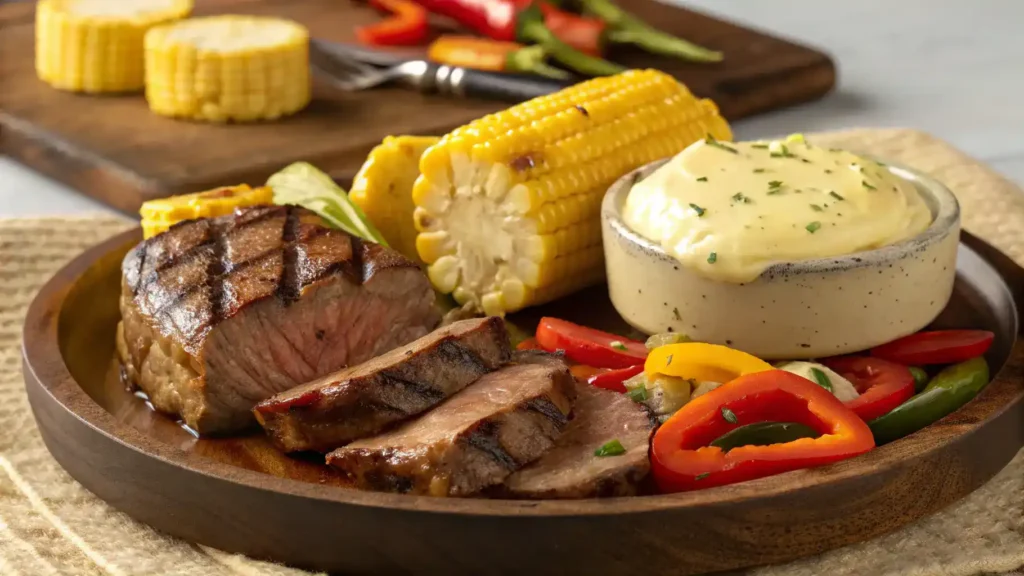Cowboy butter served on grilled meats and vegetables.