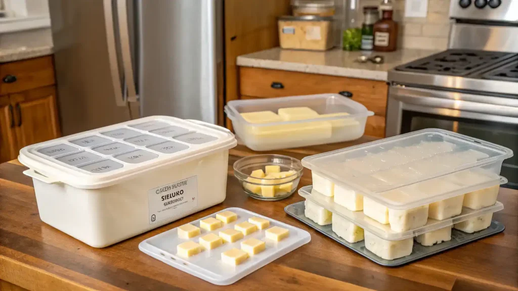 Storage and freezing methods for cowboy butter.