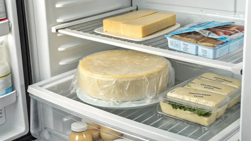 Proper storage methods for provolone cheese.