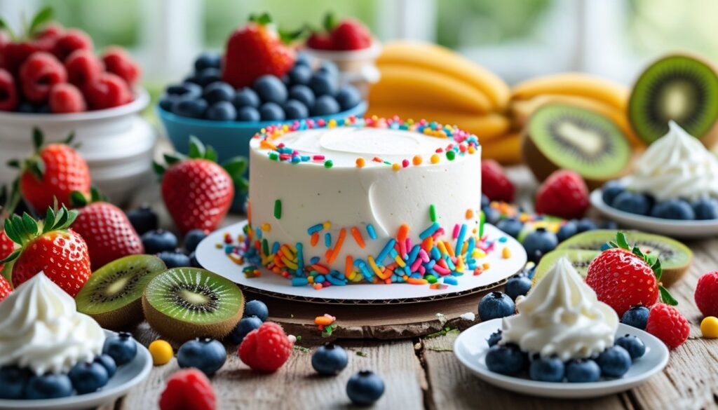 Serving suggestions for a smash cake.
