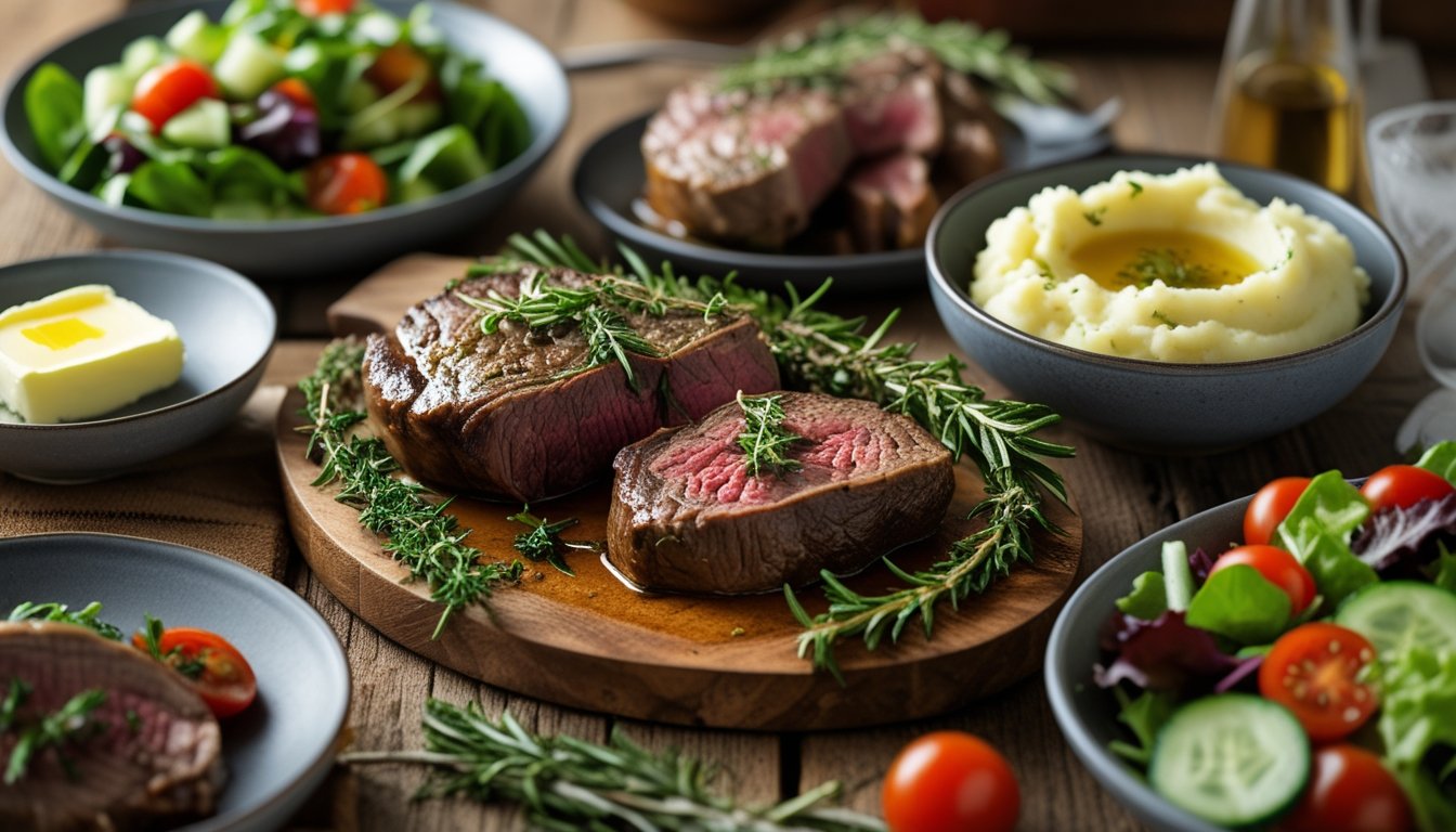 Serving suggestions for venison recipes.