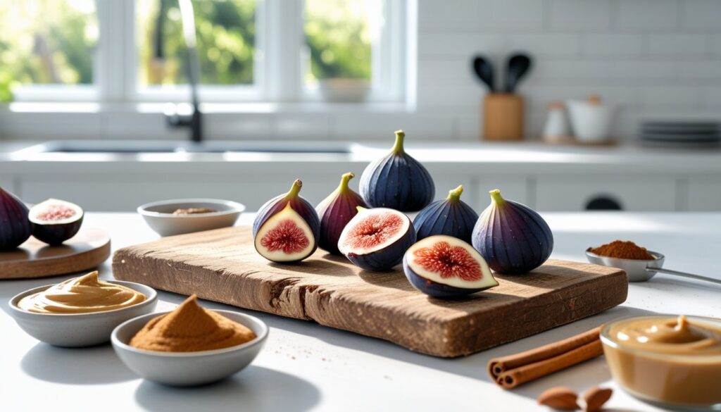 Pro tips for making fig bars displayed with ingredients.