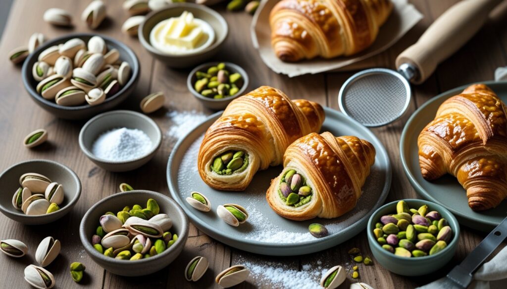 Pro tips for making Pistachio Croissants, including ingredient quality and baking techniques.