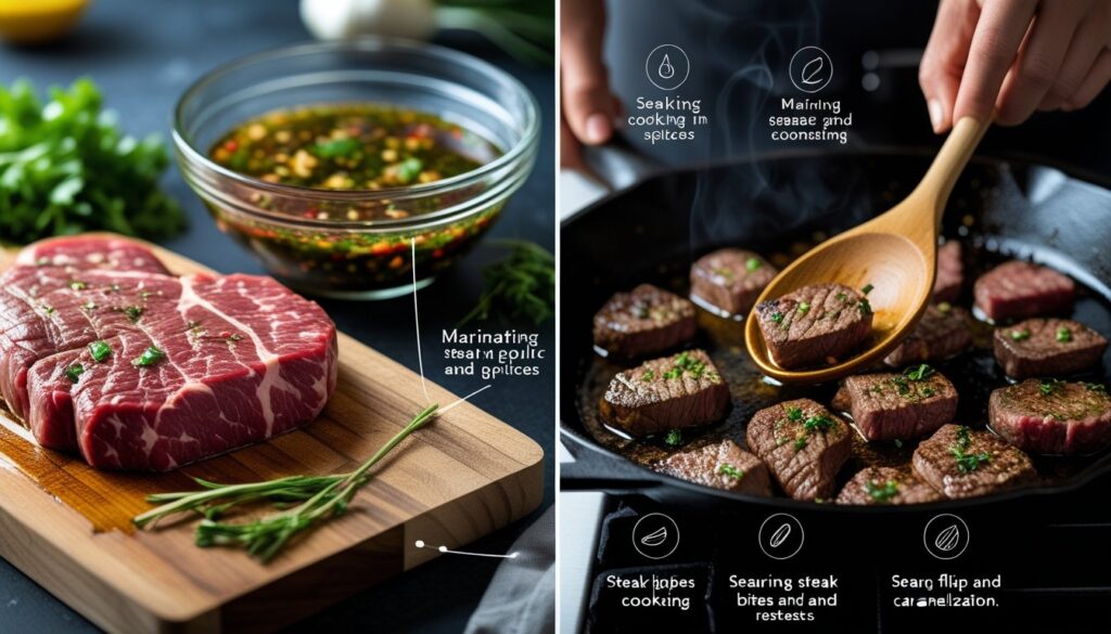 Pro tips for making the best Steak Bites.