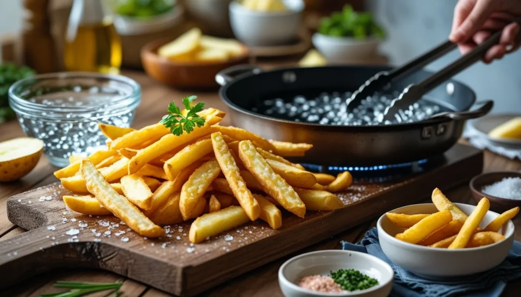 Pro tips for making the best battered fries.