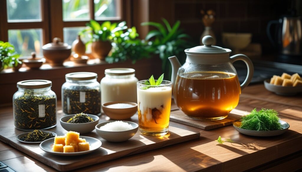 Pro tips for making the best Thai tea, including ingredients and serving suggestions.